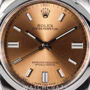 2018 ROLEX OYSTER PERPETUAL WHITE GRAPE 36MM 116000