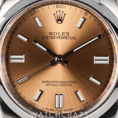 2018 ROLEX OYSTER PERPETUAL WHITE GRAPE 36MM 116000