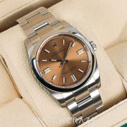 2018 ROLEX OYSTER PERPETUAL WHITE GRAPE 36MM 116000