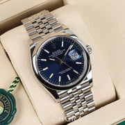 2025 ROLEX DATEJUST BLUE DIAL 36MM 126200