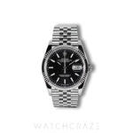2022 ROLEX DATEJUST FLUTED JUIBLEE BLACK DIAL 36MM 126234