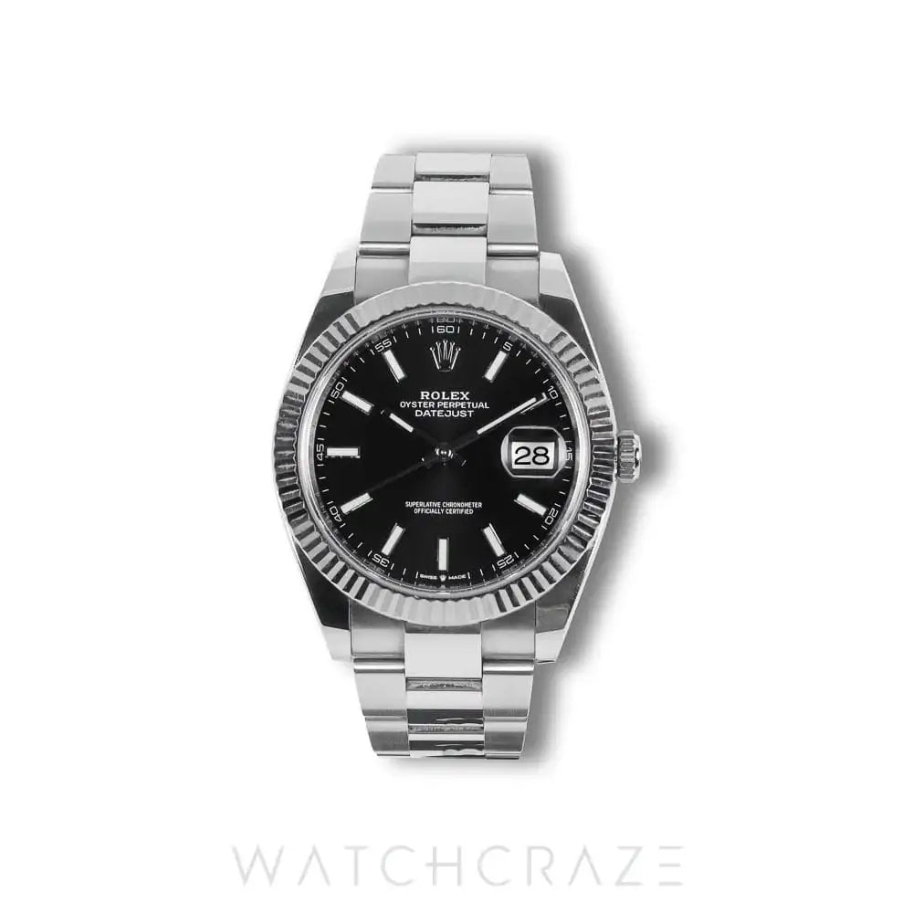 2020 ROLEX DATEJUST BLACK DIAL 41MM 126334