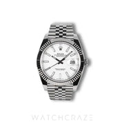 2025 ROLEX DATEJUST WHITE DIAL 41MM 126334