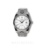 2025 ROLEX DATEJUST WHITE DIAL 41MM 126334