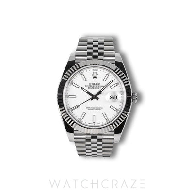 2025 ROLEX DATEJUST WHITE DIAL 41MM 126334