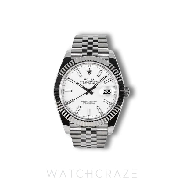 2025 ROLEX DATEJUST WHITE DIAL 41MM 126334