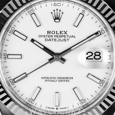 2025 ROLEX DATEJUST WHITE DIAL 41MM 126334