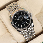 2022 ROLEX DATEJUST FLUTED JUIBLEE BLACK DIAL 36MM 126234