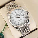 2025 ROLEX DATEJUST WHITE DIAL 41MM 126334
