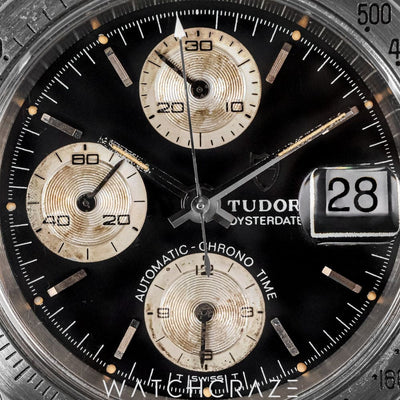 TUDOR OYSTERDATE BIG BLOCK BLACK DIAL 39MM 79180
