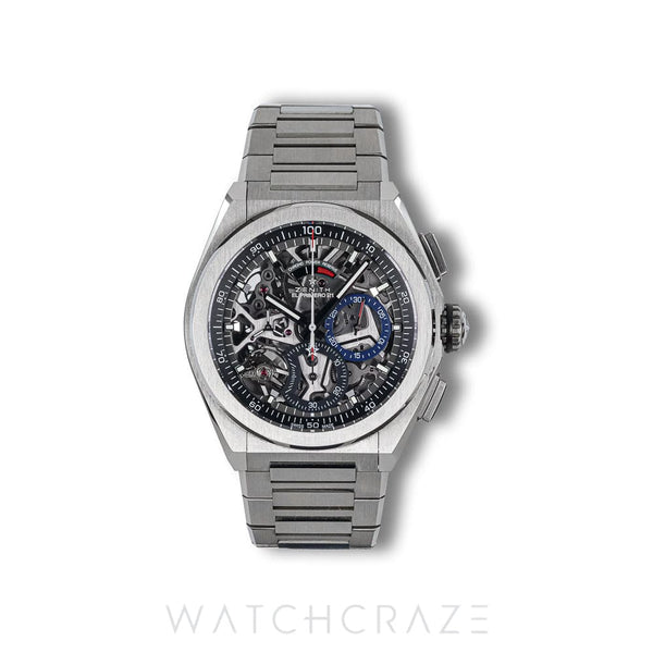 2021 ZENITH DEFY EL PRIMERO 21 TITANIUM SKELETON DIAL 44MM 95.9000.9004/78.M9000