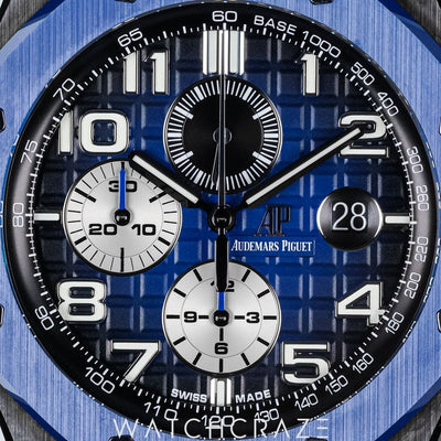 2020 AUDEMARS PIGUET ROYAL OAK OFFSHORE CHRONOGRAPH BLUE DIAL 44MM 26405CE.OO.A030CA.01