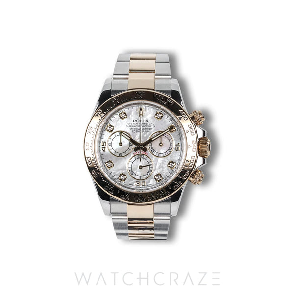 2017 ROLEX DAYTONA COSMOGRAPH TWO-TONE YELLOW GOLD AND STEEL MOTHER OF PEARL 40MM 116503