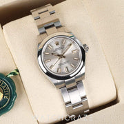 2025 ROLEX OYSTER PERPETUAL SILVER DIAL 28MM 276200