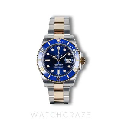 2025 ROLEX SUBMARINER DATE TWO TONE YELLOW GOLD AND STEEL BLUESY 41MM 126613LB