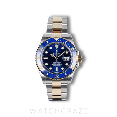 2025 ROLEX SUBMARINER DATE TWO TONE YELLOW GOLD AND STEEL BLUSEY 40MM 126613LB