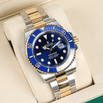 2025 ROLEX SUBMARINER DATE TWO TONE YELLOW GOLD AND STEEL BLUSEY 40MM 126613LB