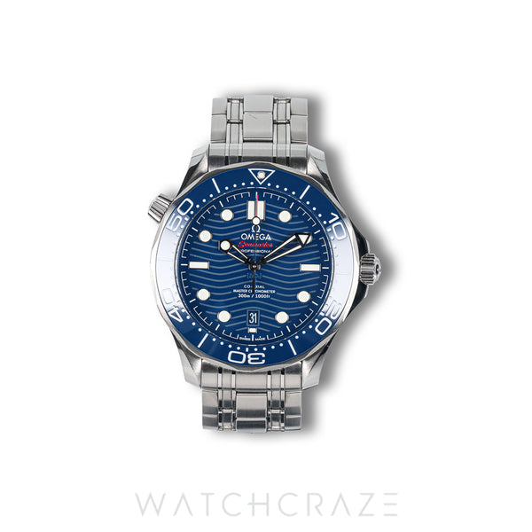 2018 OMEGA SEAMASTER DIVER 300 BLUE STEEL 42MM 210.30.42.20.03.001
