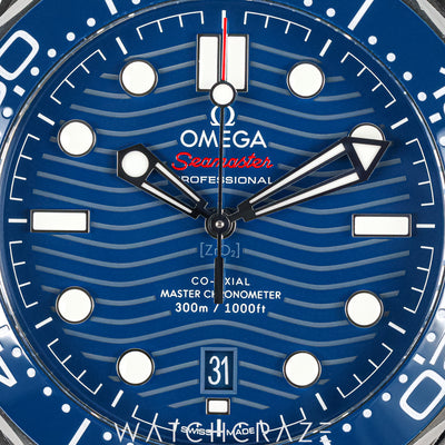 2018 OMEGA SEAMASTER DIVER 300 BLUE STEEL 42MM 210.30.42.20.03.001