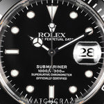 CRICA 1998 ROLEX SUMBMARINER 'SWISS ONLY' BLACK DIAL 40MM 16610