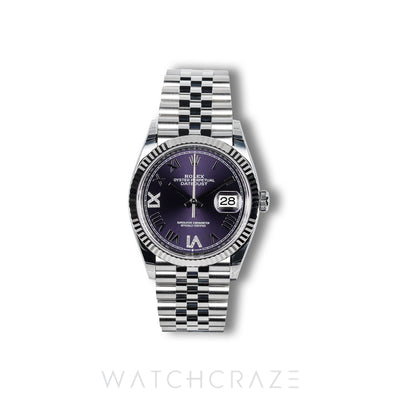 2026 ROLEX DATEJUST PURPLE DIAL 36MM 126234