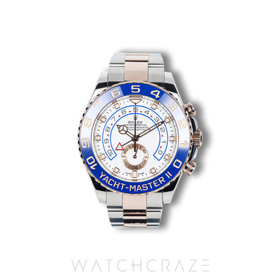 2018 ROLEX YACHT MASTER II TWO TONE ROSE GOLD AND STEEL 44MM 116681