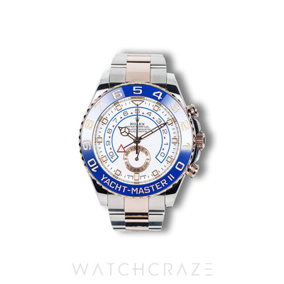 2018 ROLEX YACHT MASTER II TWO TONE ROSE GOLD AND STEEL 44MM 116681