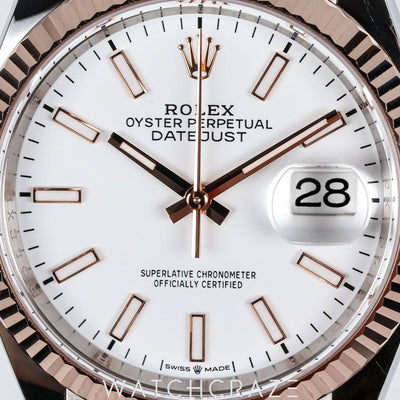 2024 ROLEX DATEJUST WHITE DIAL 36MM 126231