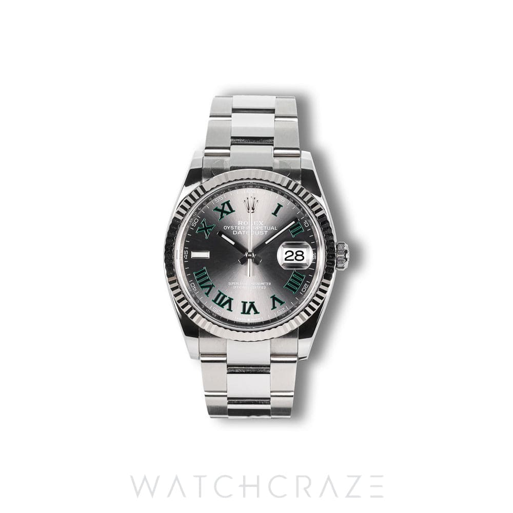 2023 ROLEX DATEJUST OYSTER BRACELET WIMBLEDON DIAL 36MM
