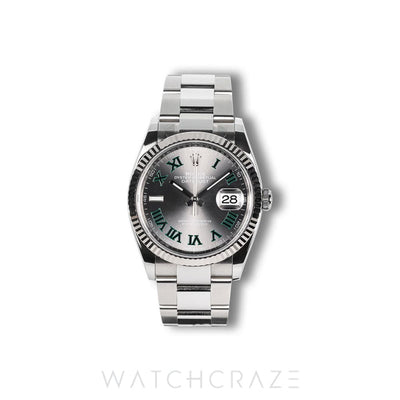 2023 ROLEX DATEJUST OYSTER BRACELET WIMBLEDON DIAL 36MM