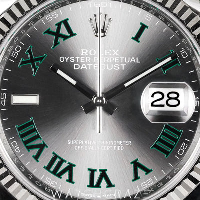 2023 ROLEX DATEJUST OYSTER BRACELET WIMBLEDON DIAL 36MM