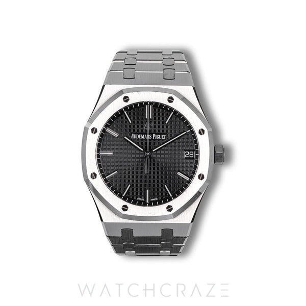 2020 AUDEMARS PIGUET SELF WINDING ROYAL OAK BLACK DIAL 41MM 15500ST.OO.1220ST.03