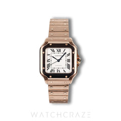 2021 CARTIER SANTOS DE CARTIER ROSE GOLD WGSA0008