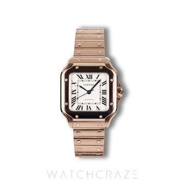 2021 CARTIER SANTOS DE CARTIER ROSE GOLD WGSA0008