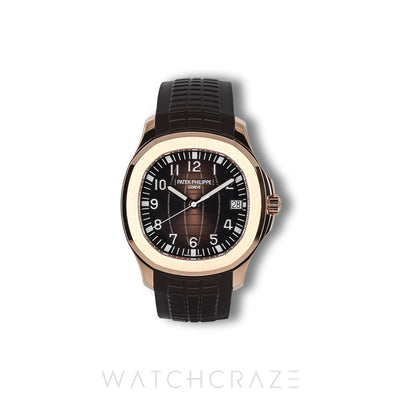 2020 PATEK PHILIPPE AQUANAUT ROSE GOLD BROWN DIAL 40MM 5167R-001