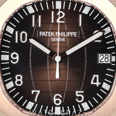 2020 PATEK PHILIPPE ARUANAUT ROSE GOLD BROWN DIAL 40MM 5167R-001