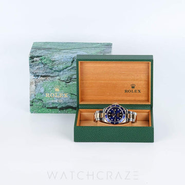 ROLEX SUBMARINER TWO TONE YELLOW GOLD AND STEEL BLUE DIAL 40MM 16613