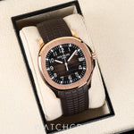 2020 PATEK PHILIPPE ARUANAUT ROSE GOLD BROWN DIAL 40MM 5167R-001