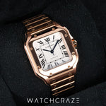 2021 CARTIER SANTOS DE CARTIER ROSE GOLD WGSA0008