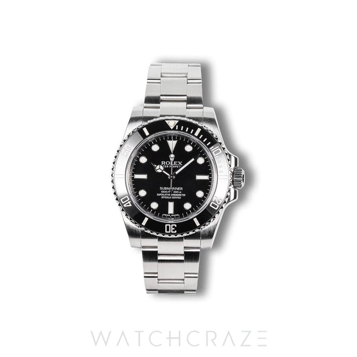 2013 ROLEX SUBMARINER NO DATE BLACK DIAL 40MM 114060