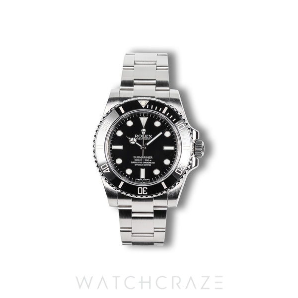 2013 ROLEX SUBMARINER NO DATE BLACK DIAL 40MM 114060
