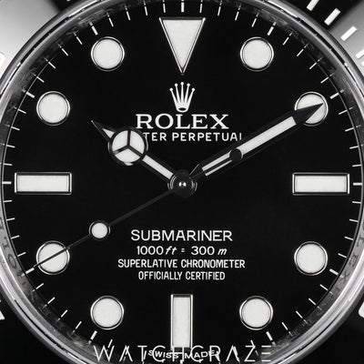 2013 ROLEX SUBMARINER NO DATE BLACK DIAL 40MM 114060