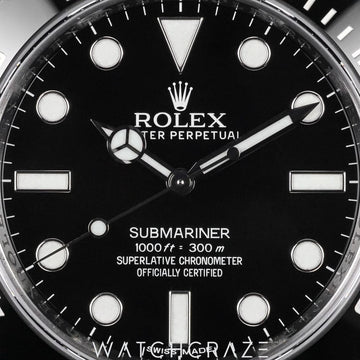 2013 ROLEX SUBMARINER NO DATE BLACK DIAL 40MM 114060