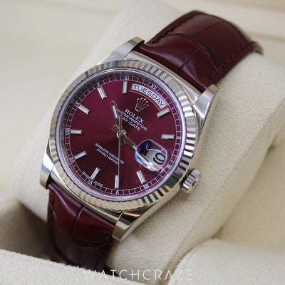 2021 ROLEX DAY-DATE CHERRY RED 36MM 118139