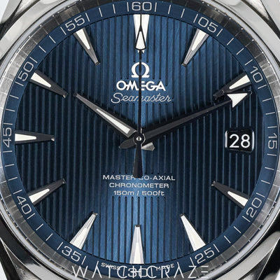 2018 OMEGA SEAMASTER AQUA TERRA BLUE DIAL 41MM 23113422103001