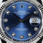 2022 ROLEX DATEJUST 36MM BLUE DIAMOND DIAL 126234