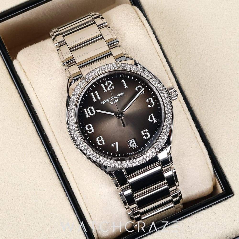2021 PATEK PHILIPPE TWENTY~4 GREY SUNBURST DIAL 36MM 7300/1200A-010