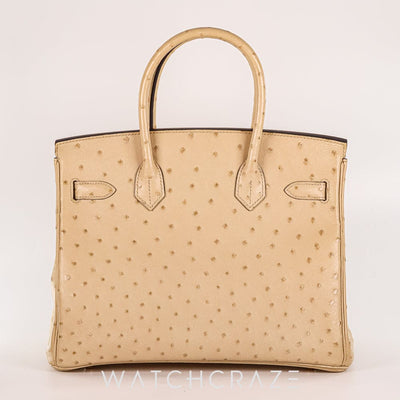 2015 HERMES BIRKIN 30 PATCHEMIN GOLD HARDWARE