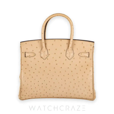 2015 HERMES BIRKIN 30 PATCHEMIN GOLD HARDWARE