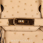 2015 HERMES BIRKIN 30 PATCHEMIN GOLD HARDWARE